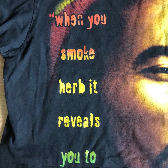 Bob Marley cropped t-shirt , size L. - Picture 4 of 5